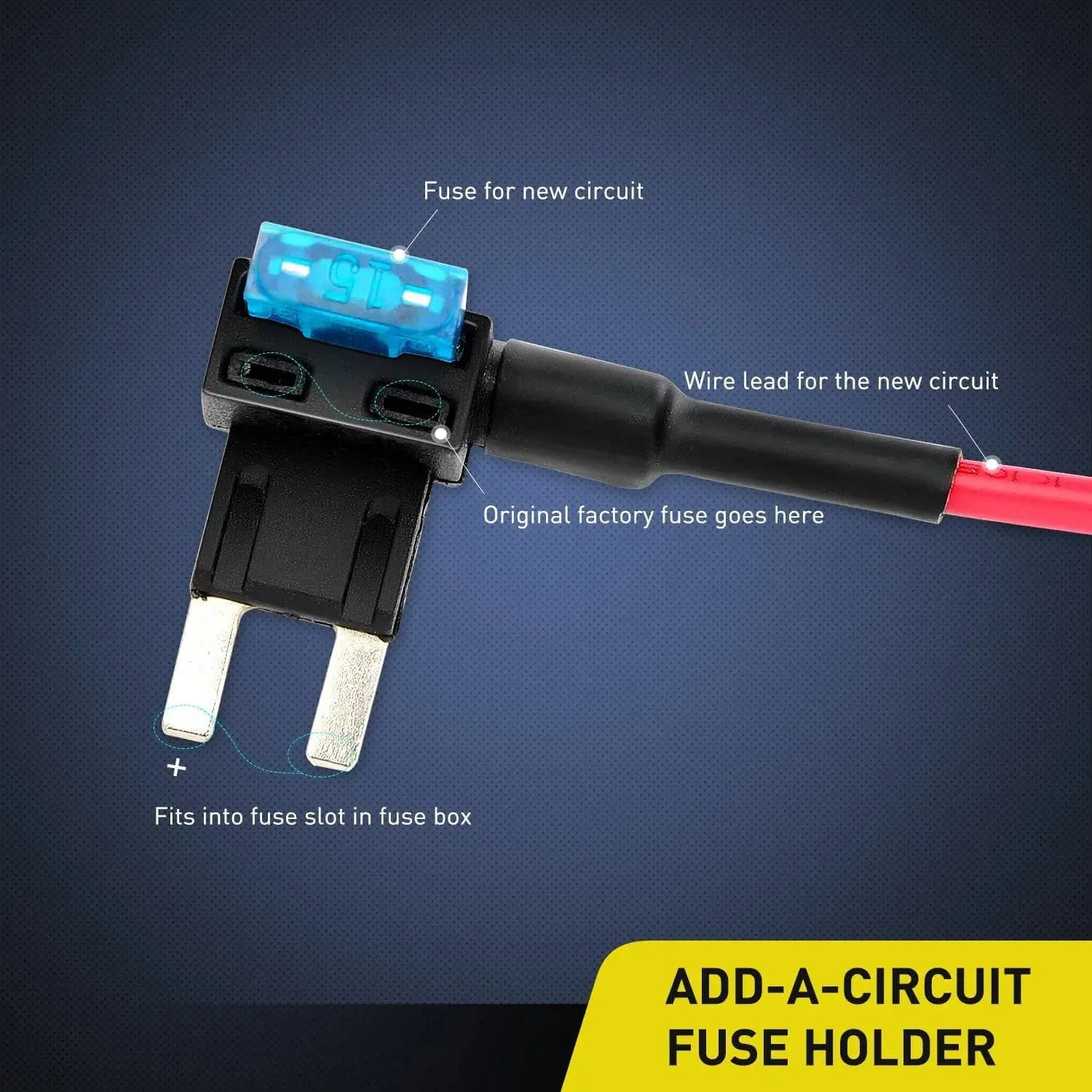 10Pcs Add-A-Circuit Fuse Holders