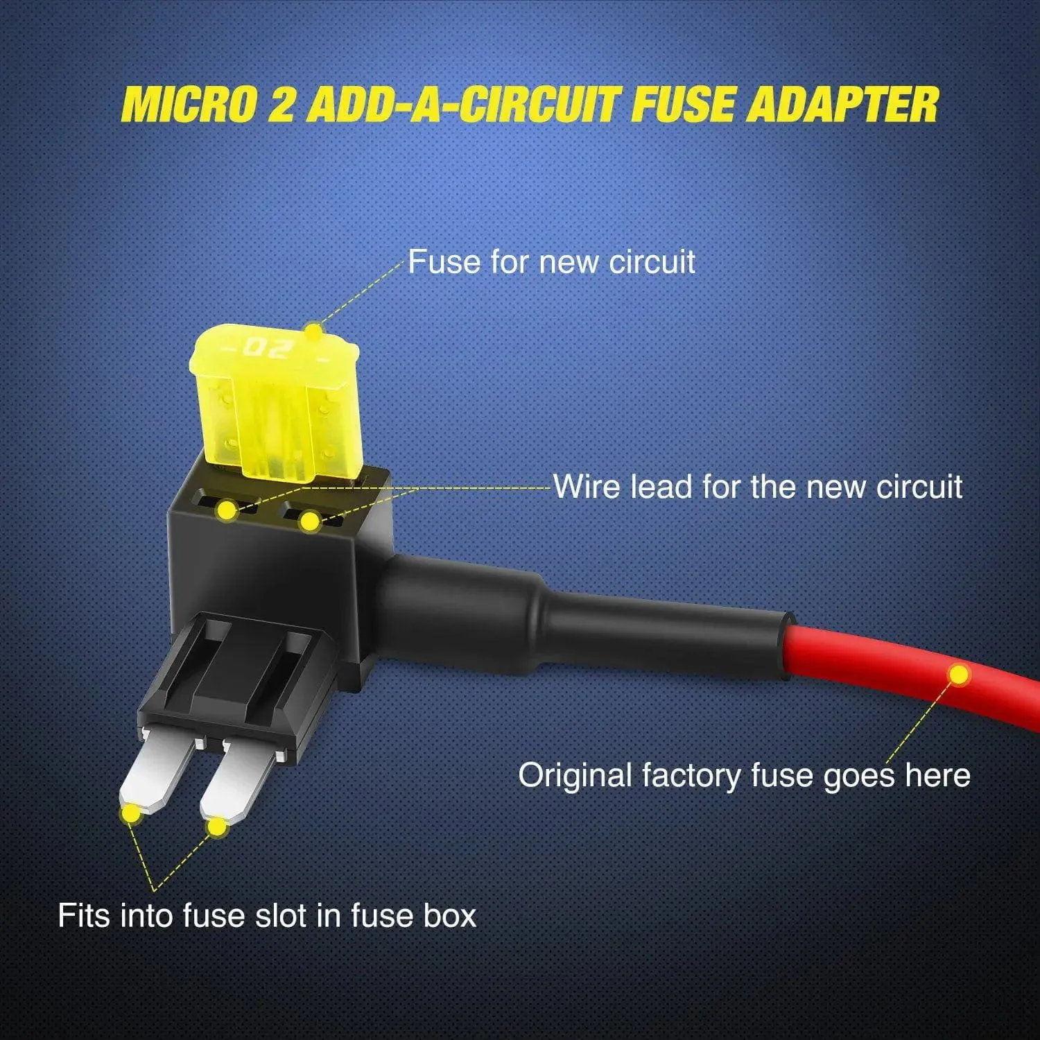 10Pcs Add-A-Circuit Micro2 Fuse Holder
