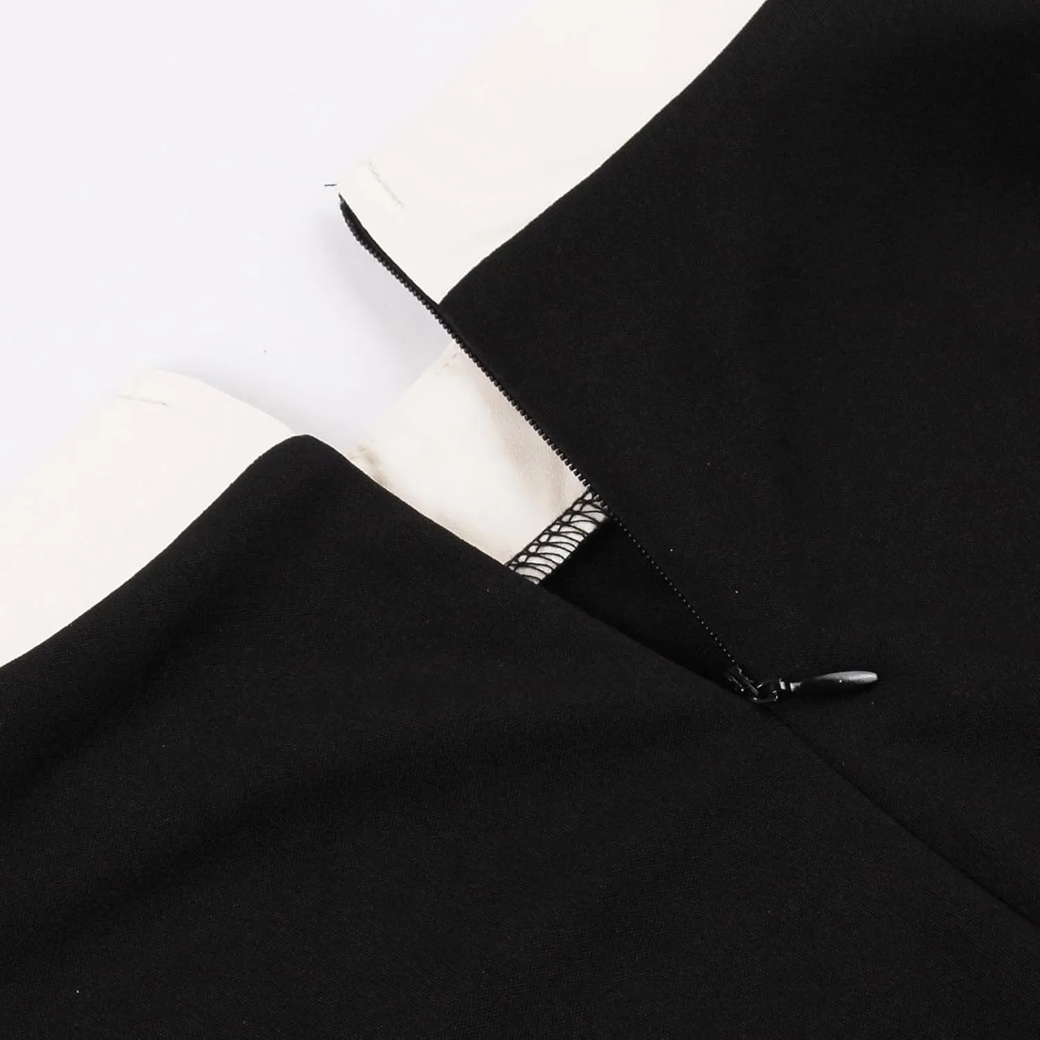 50s Style Dresses for Women Vintage Short Sleeve Tie Neck Swing Dress Midi Prom Dress with Belt