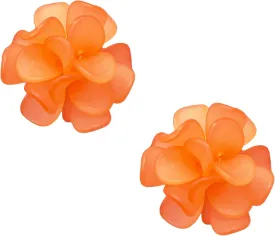 Anmpab Flower Cluster Earrings for Women Boho Statement Floral Bohemian Elegant Chic Dangle Unique Flower Earrings