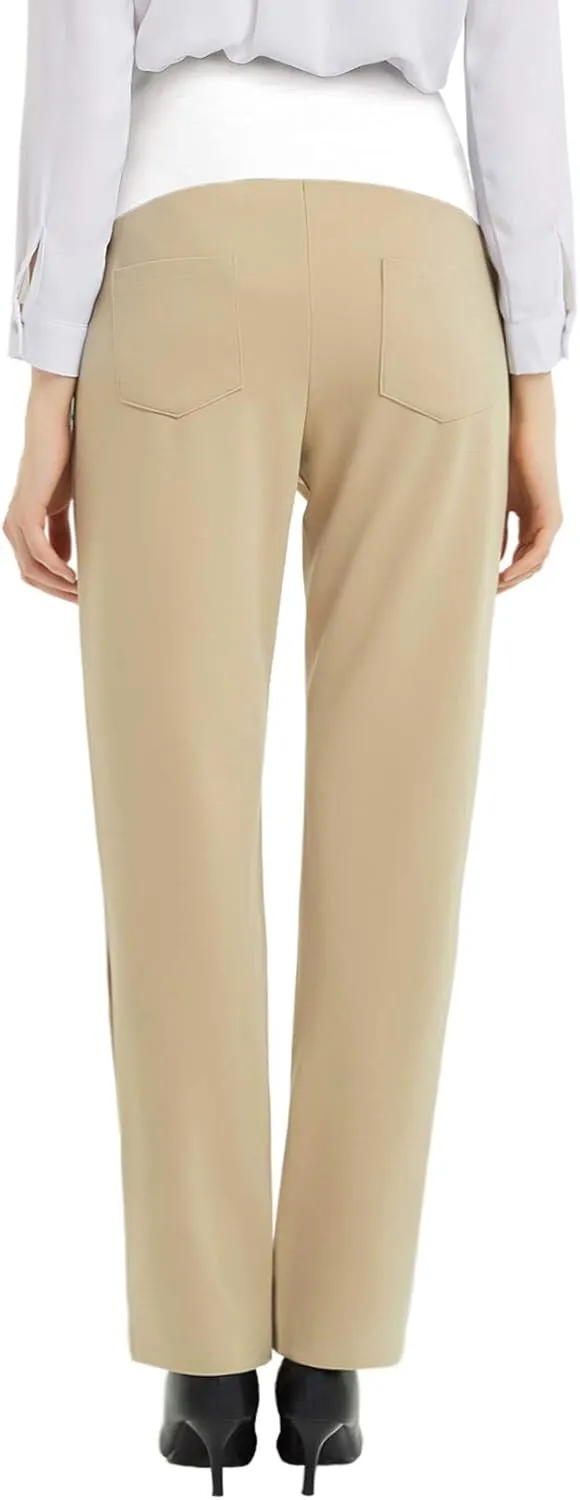 Bhome Maternity Jeans Stretch High Waisted Pants for Work, Career, Office, and Dress