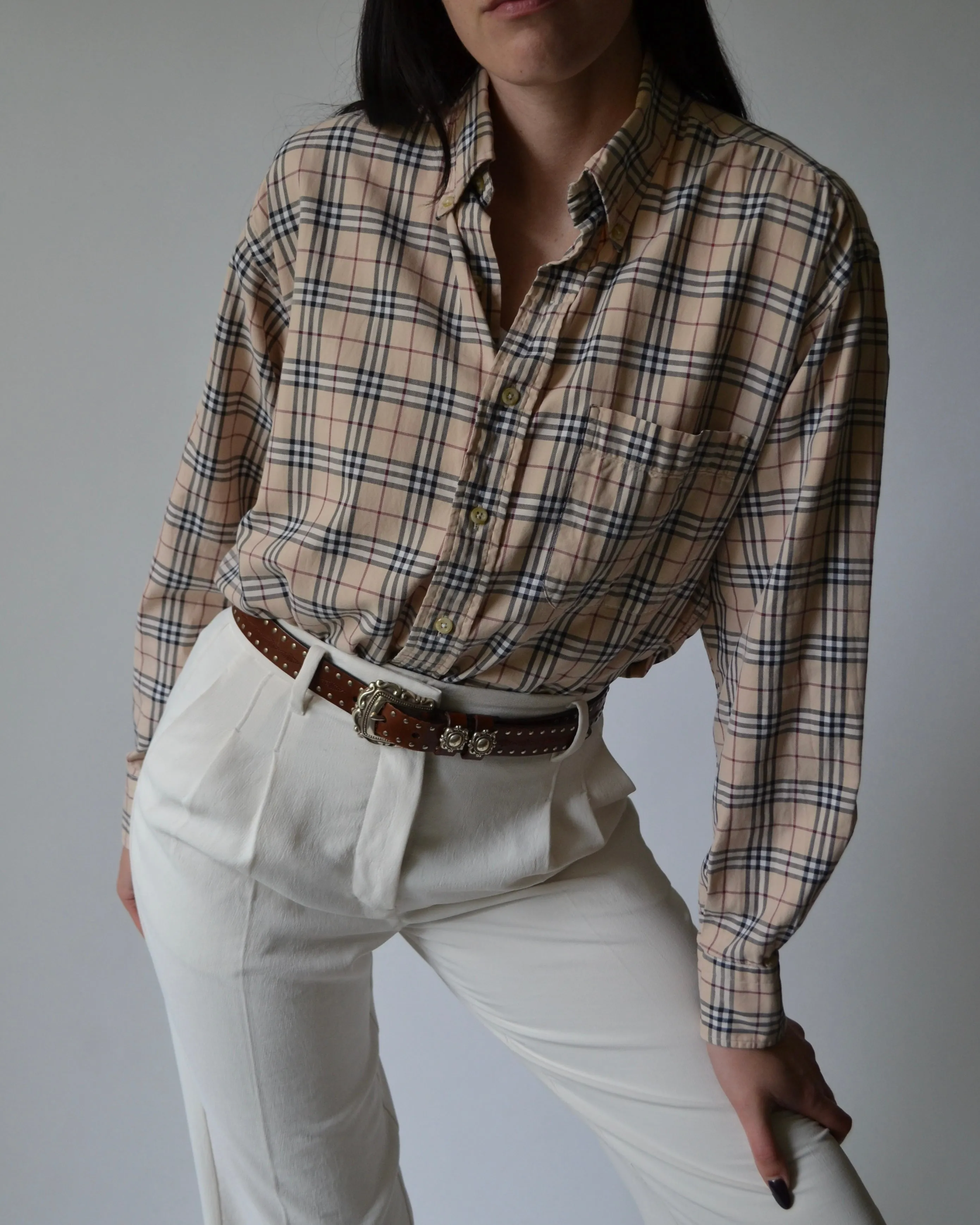 Burberry Plaid Button Down