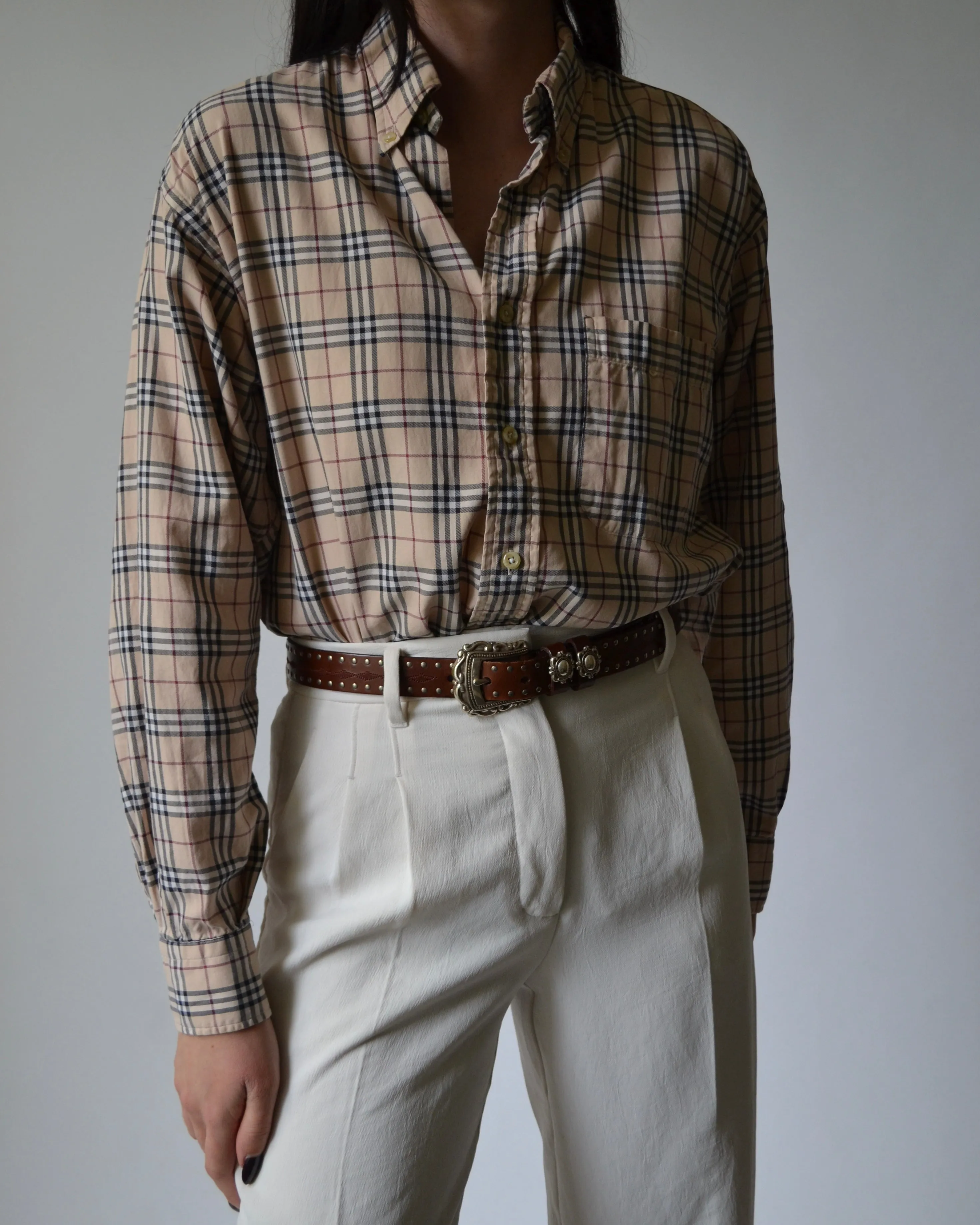 Burberry Plaid Button Down