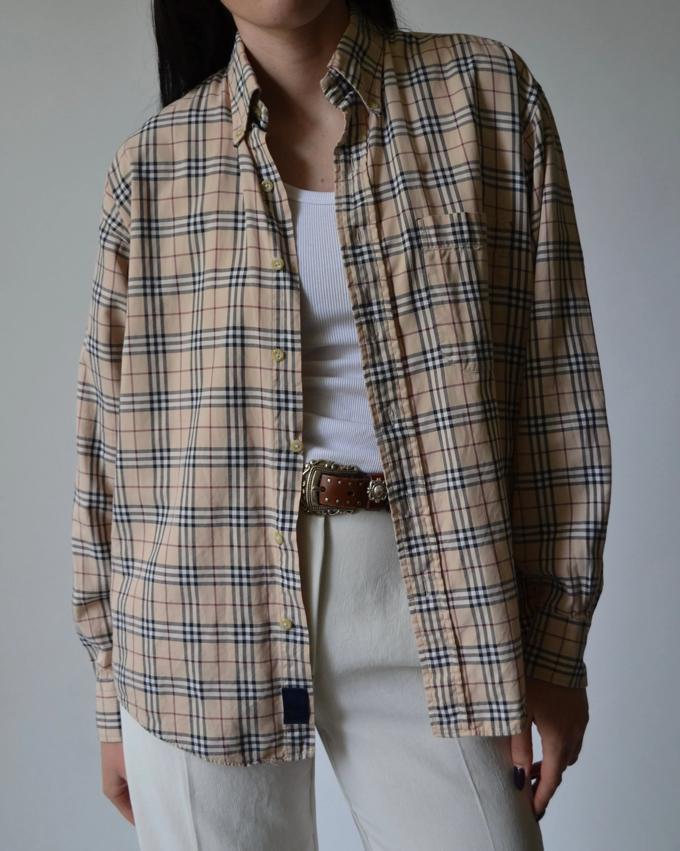 Burberry Plaid Button Down
