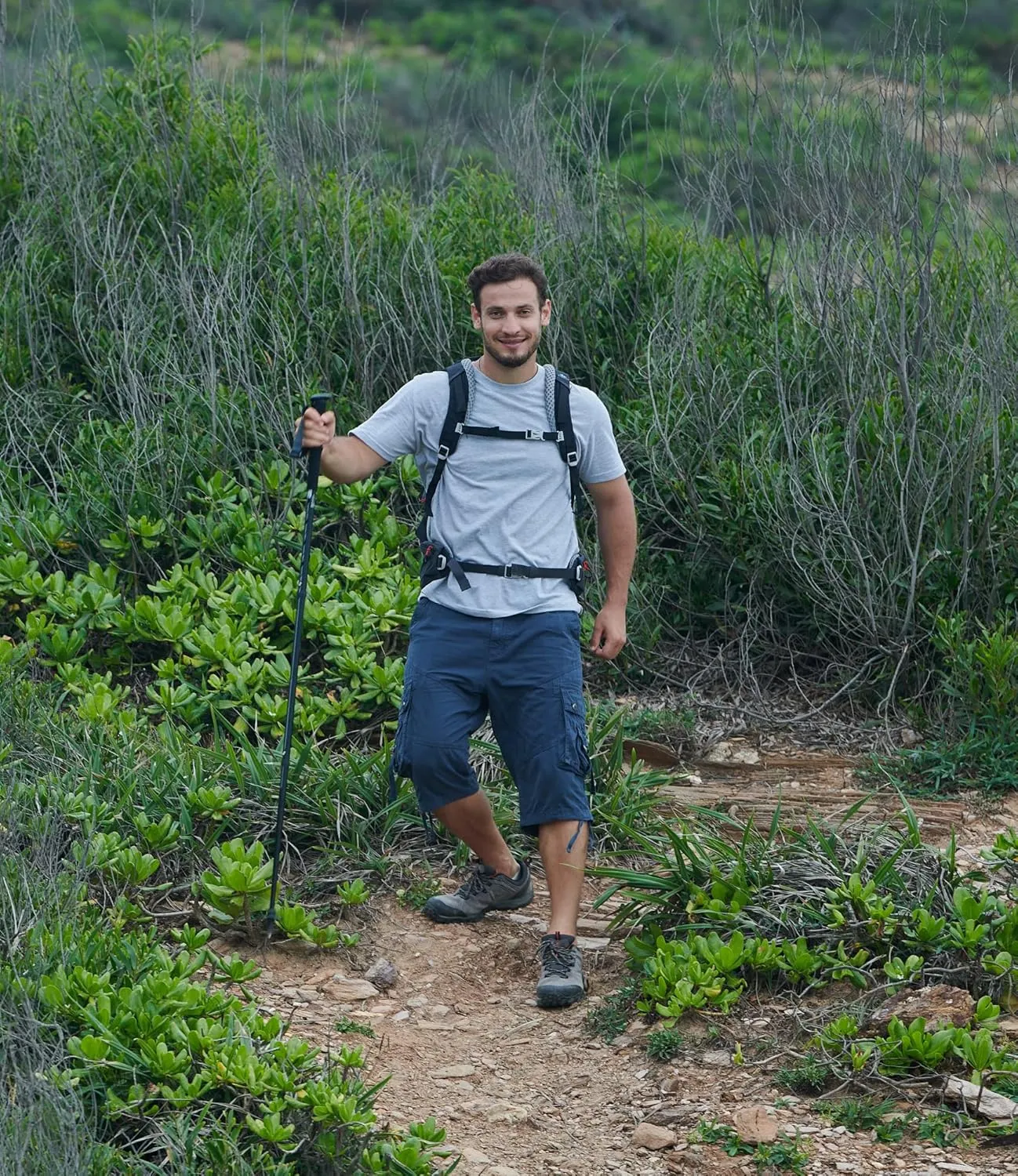 Cargo Shorts for Men Multi Pockets Mens Shorts Twill Below Knee 13 Inches Cotton Relaxed Fit Hiking Outdoor Work
