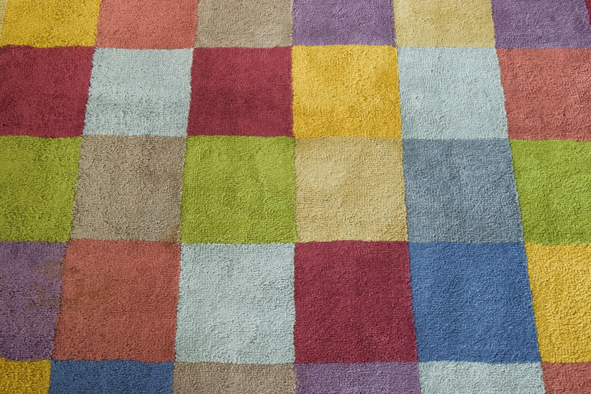 Colourful Chequered - Handwoven Rug