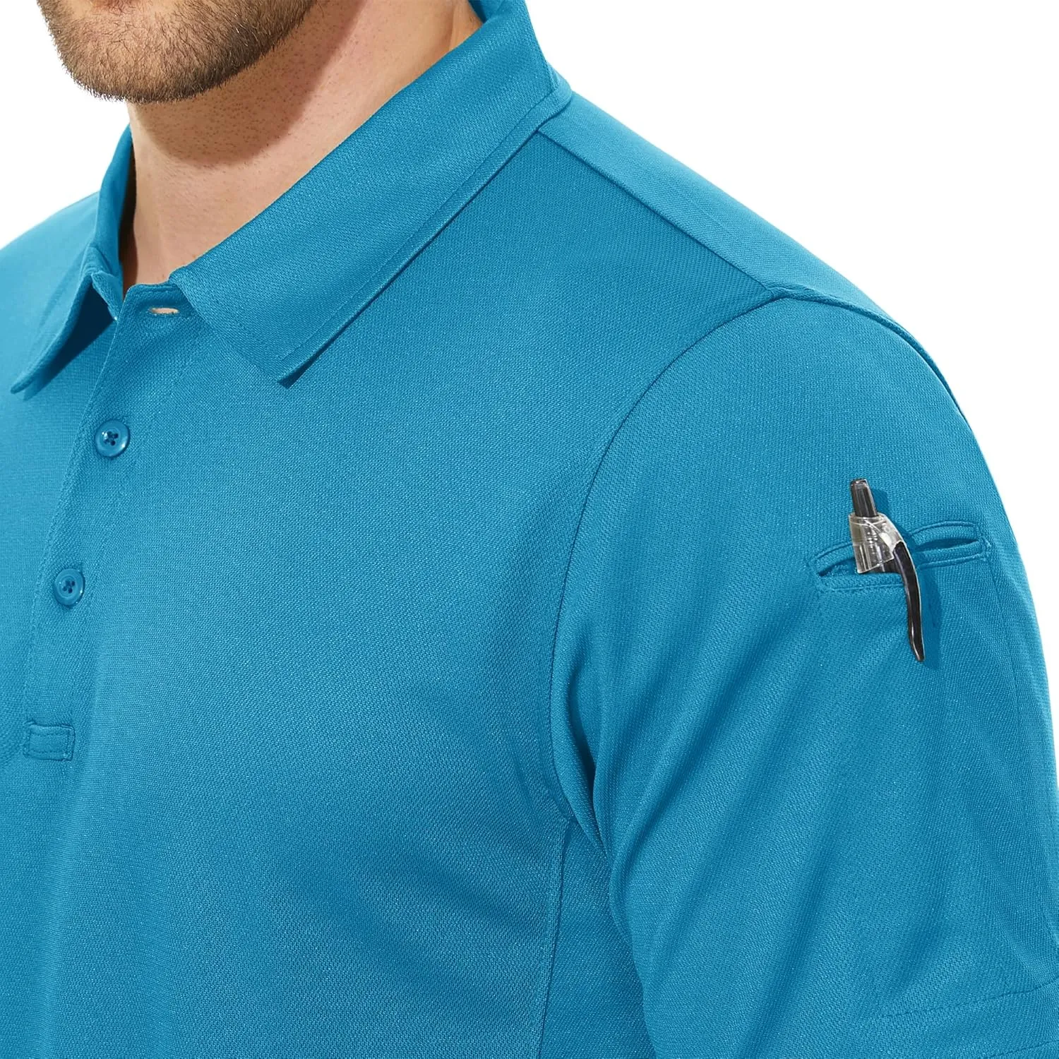 CRYSULLY Polo Shirts for Men Golf Shirt Short Sleeve Tactical Performance Polo T Shirts Dry Fit for Work, Fishing, Hiking