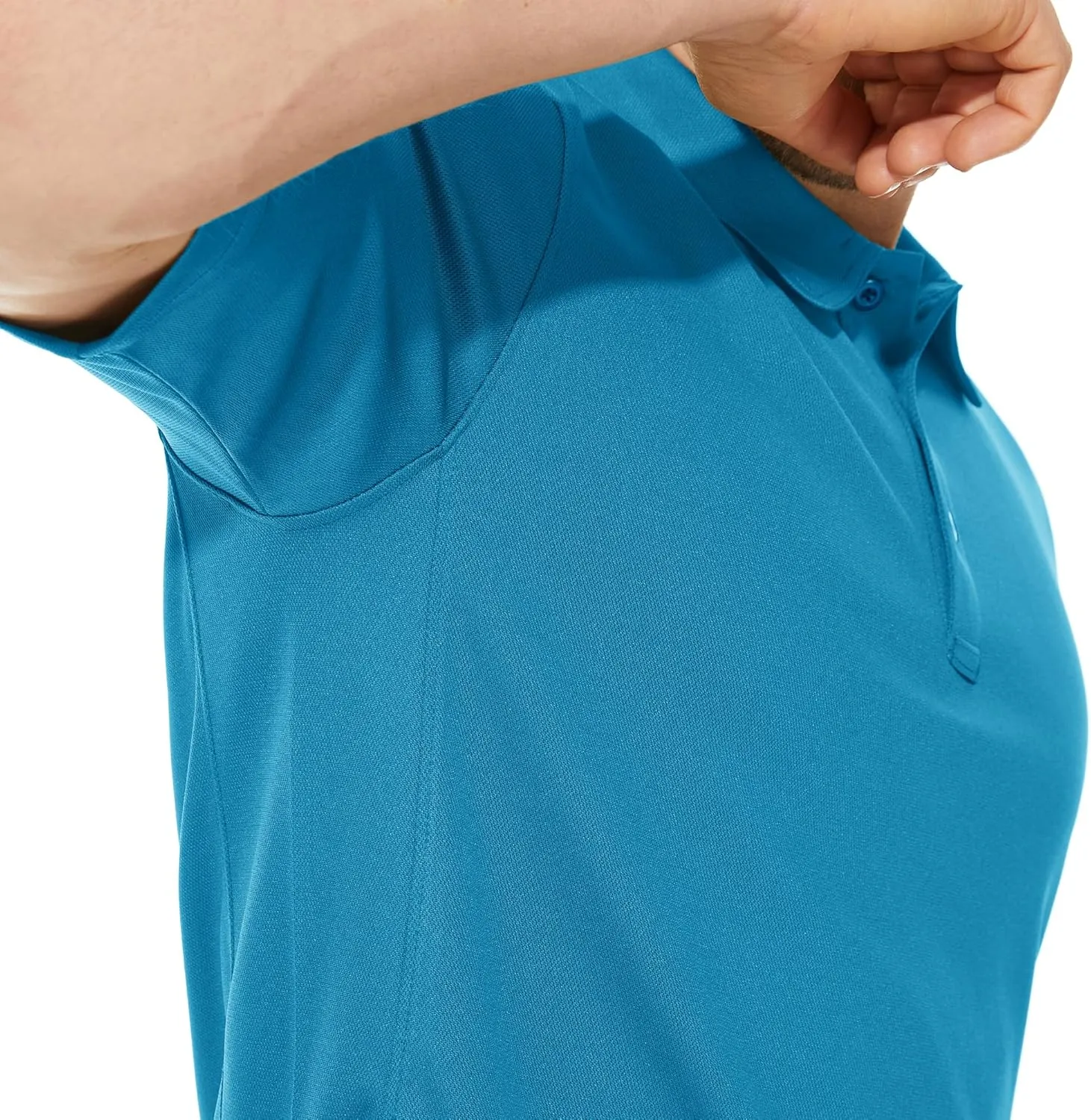 CRYSULLY Polo Shirts for Men Golf Shirt Short Sleeve Tactical Performance Polo T Shirts Dry Fit for Work, Fishing, Hiking
