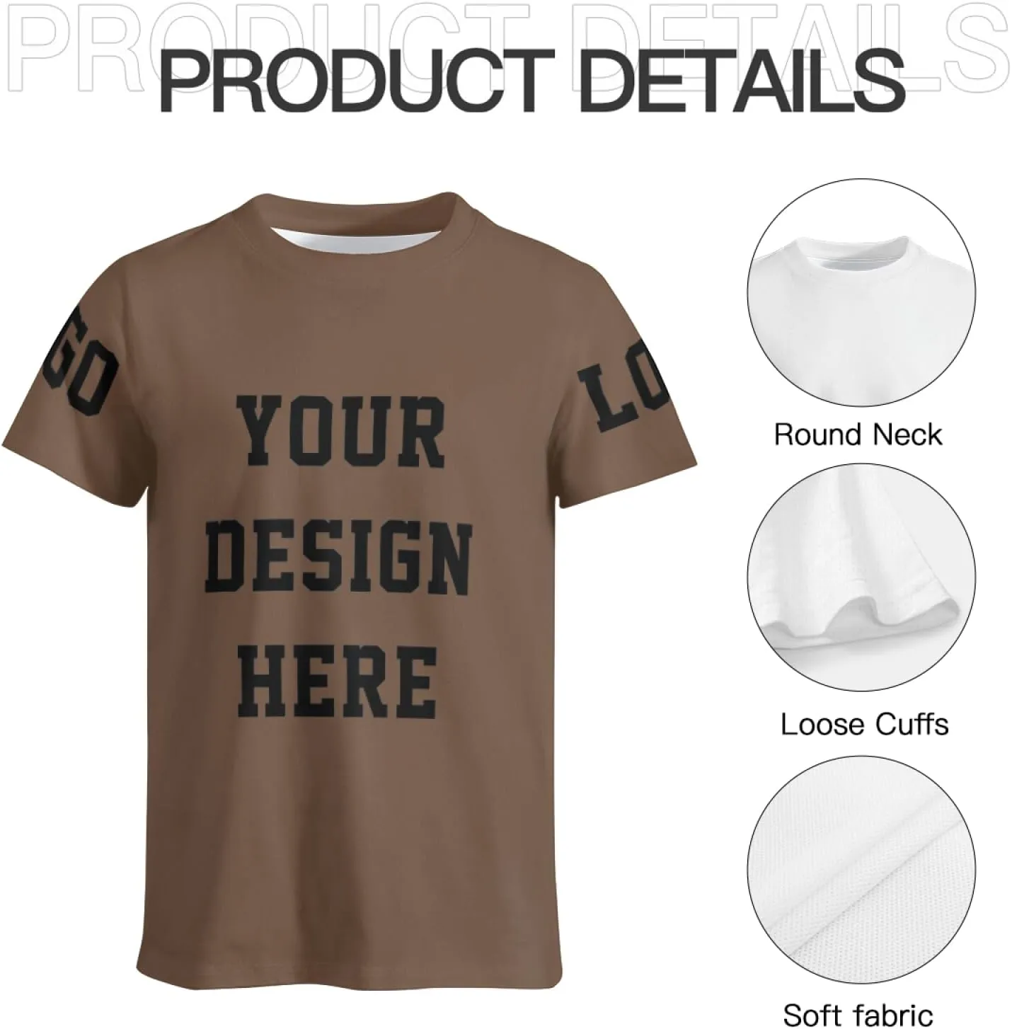 Custom T Shirts for Men Women Custom Shirt Customize Tshirt Tee Unisex Add Your Own Personalized Text Photo Front Back Print