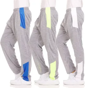 DARESAY Dry-Fit Sweatpants for Men - Track Pants Men - Stretchable Workout Clothes - Comfy and Soft Moisture Wicking (3-Pack)