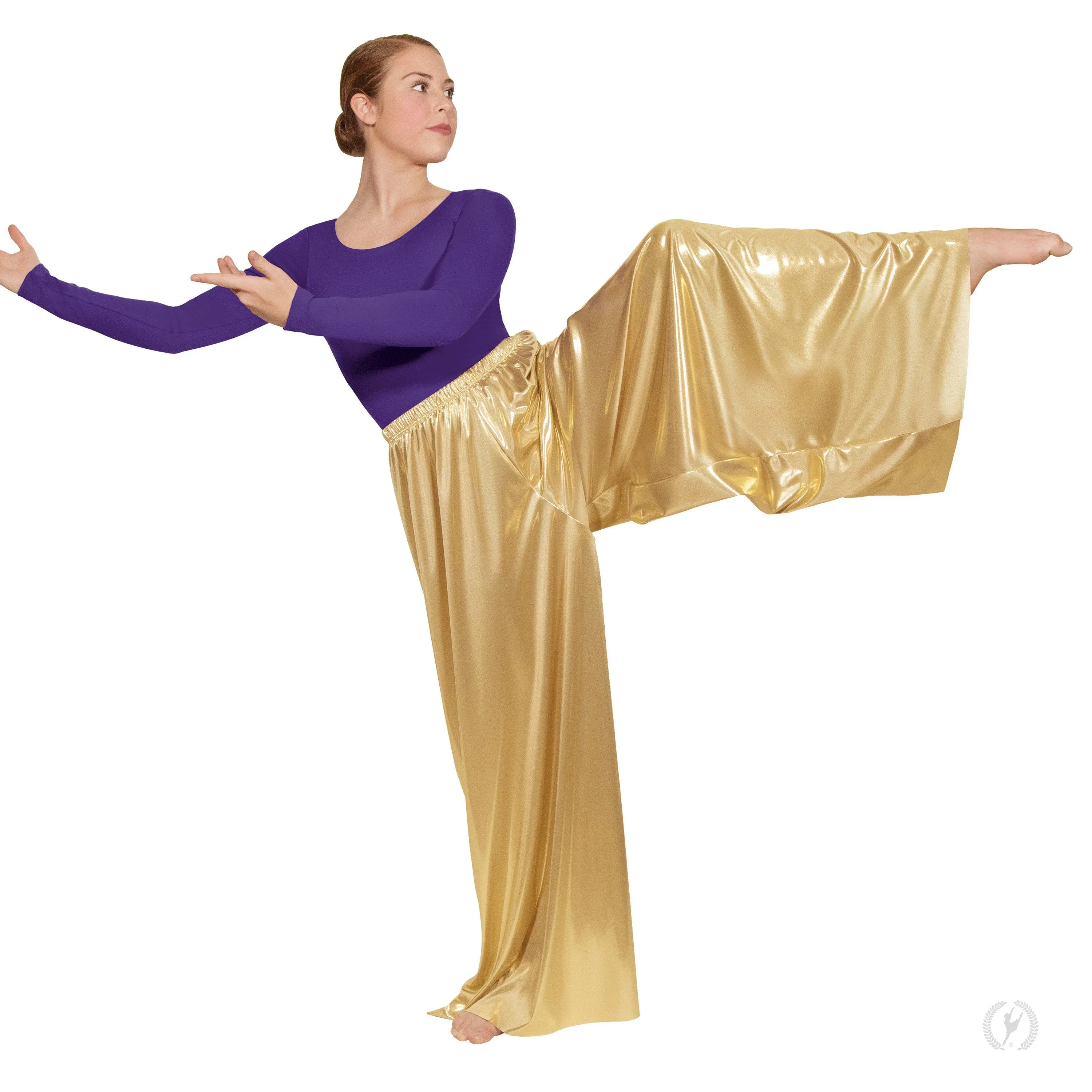 Eurotard 14691C Childs Wide Leg Metallic Palazzo Pants