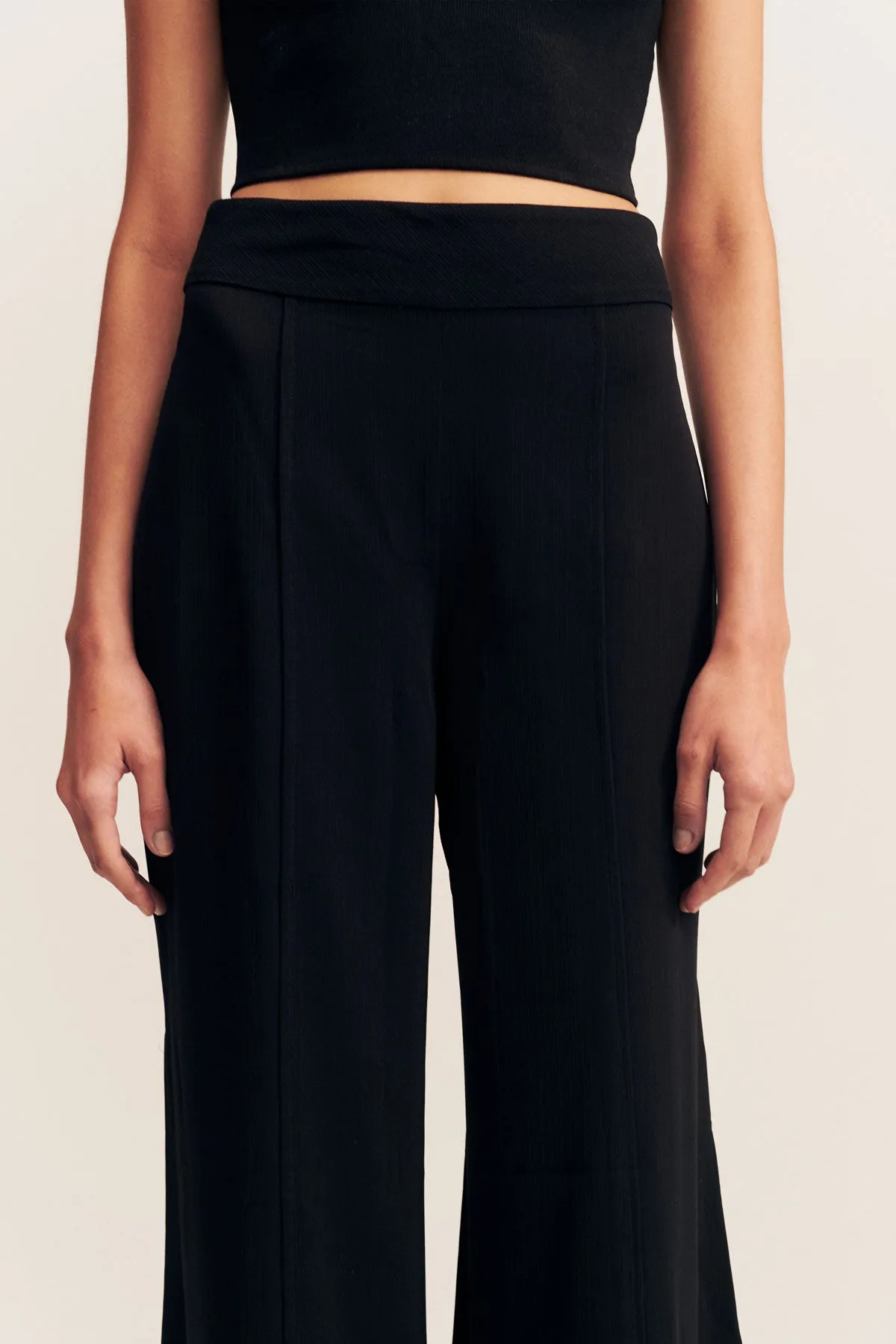 ILIAD PALAZZO PANT - BLACK