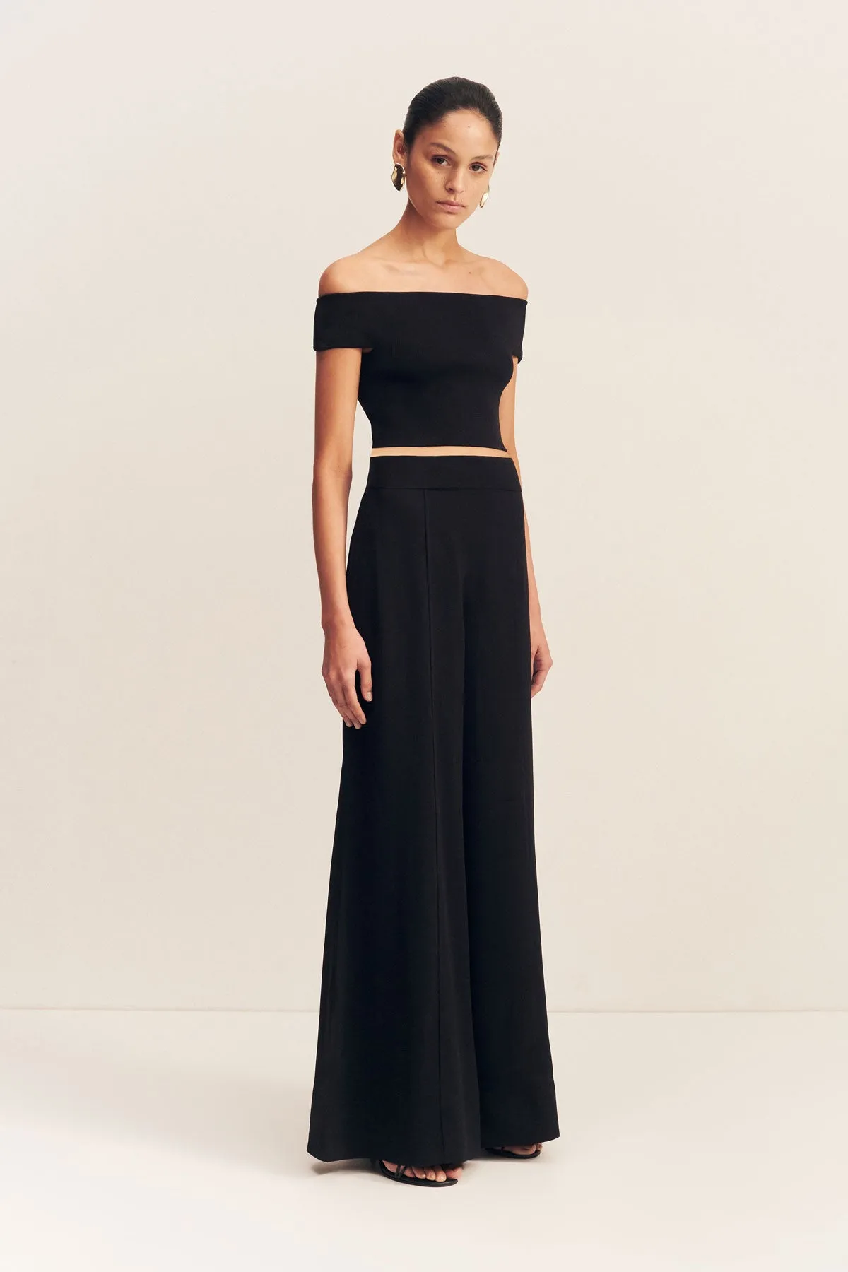 ILIAD PALAZZO PANT - BLACK