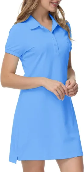 JINSHI Women T Shirt Dress Hiking/Tennis/Golf/Leisure Comfortable and Soft Athletic Dress for Women