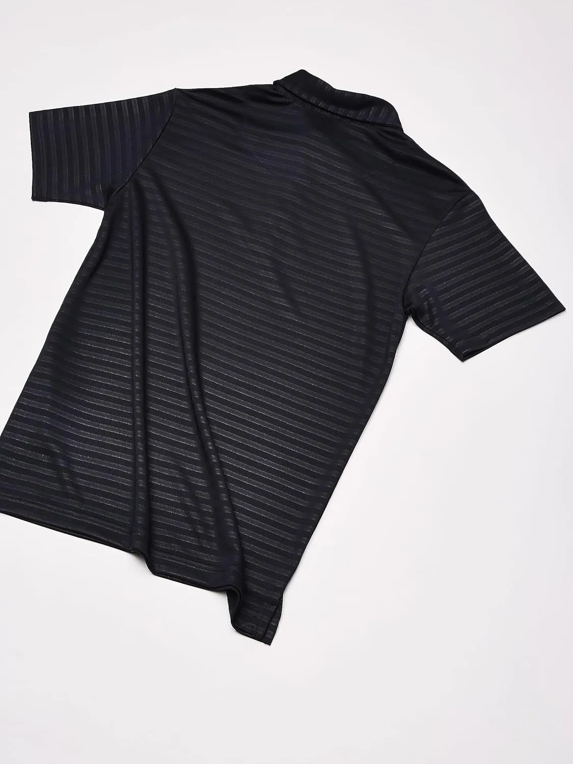 Nautica Boys' Active Short Sleeve Polo Shirt, Button Closure & Embossed Stripes, Breathable Performance Fabric