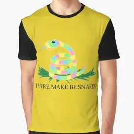 "There May Be Snakes" Graphic T-Shirt - Outdoor Adventure Tee