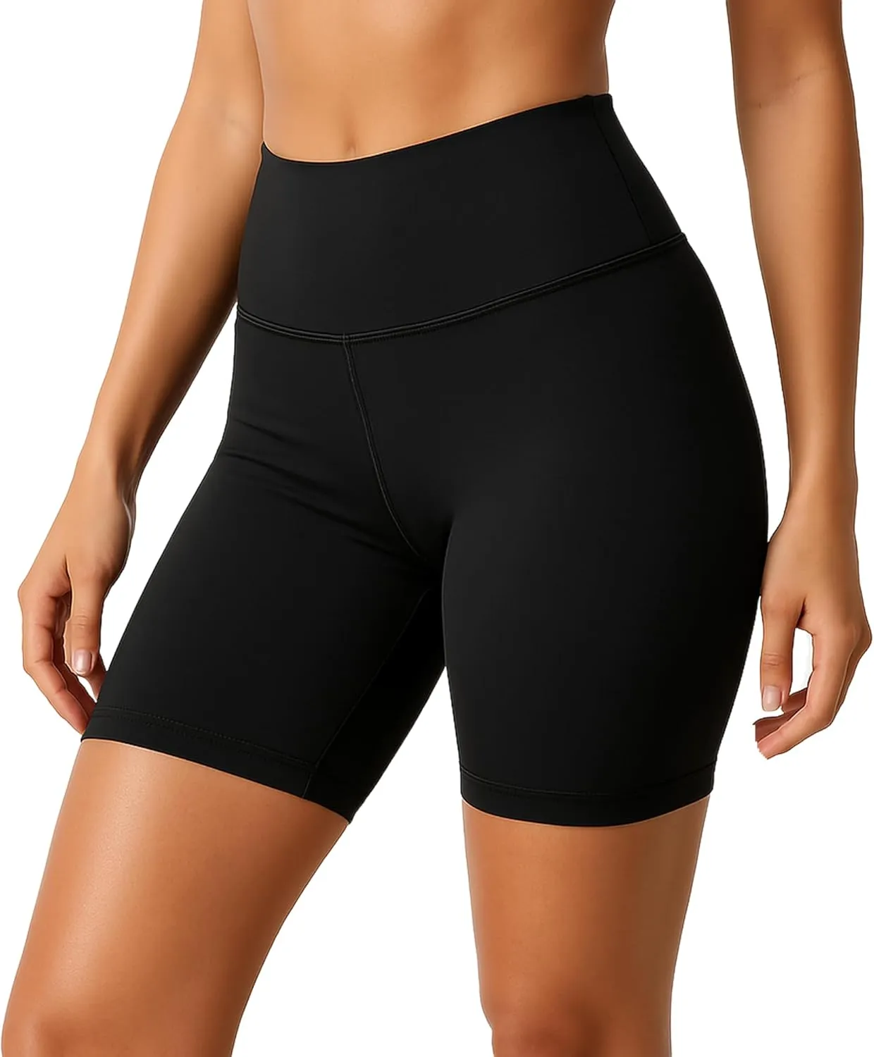 Summer Lounge Yoga Shorts for Women- High Waist Sculpted, No Rolling, No Digging, Ultra Soft Breathable, 4 Way Stretch Fit
