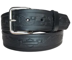 The "Wild One" Black Leather Belt
