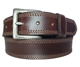 The Triple Stitched Leather Belt