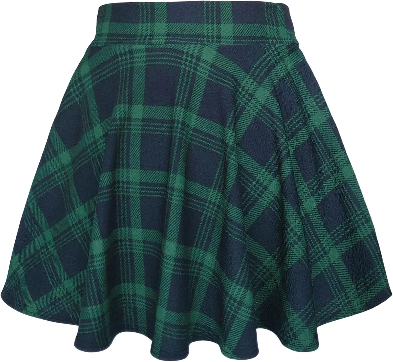 Urban CoCo Women's Basic Versatile Stretchy Flared Casual Mini Skater Skirt