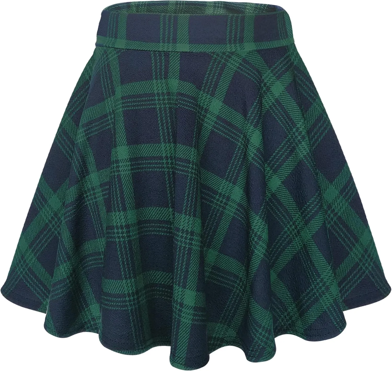 Urban CoCo Women's Basic Versatile Stretchy Flared Casual Mini Skater Skirt