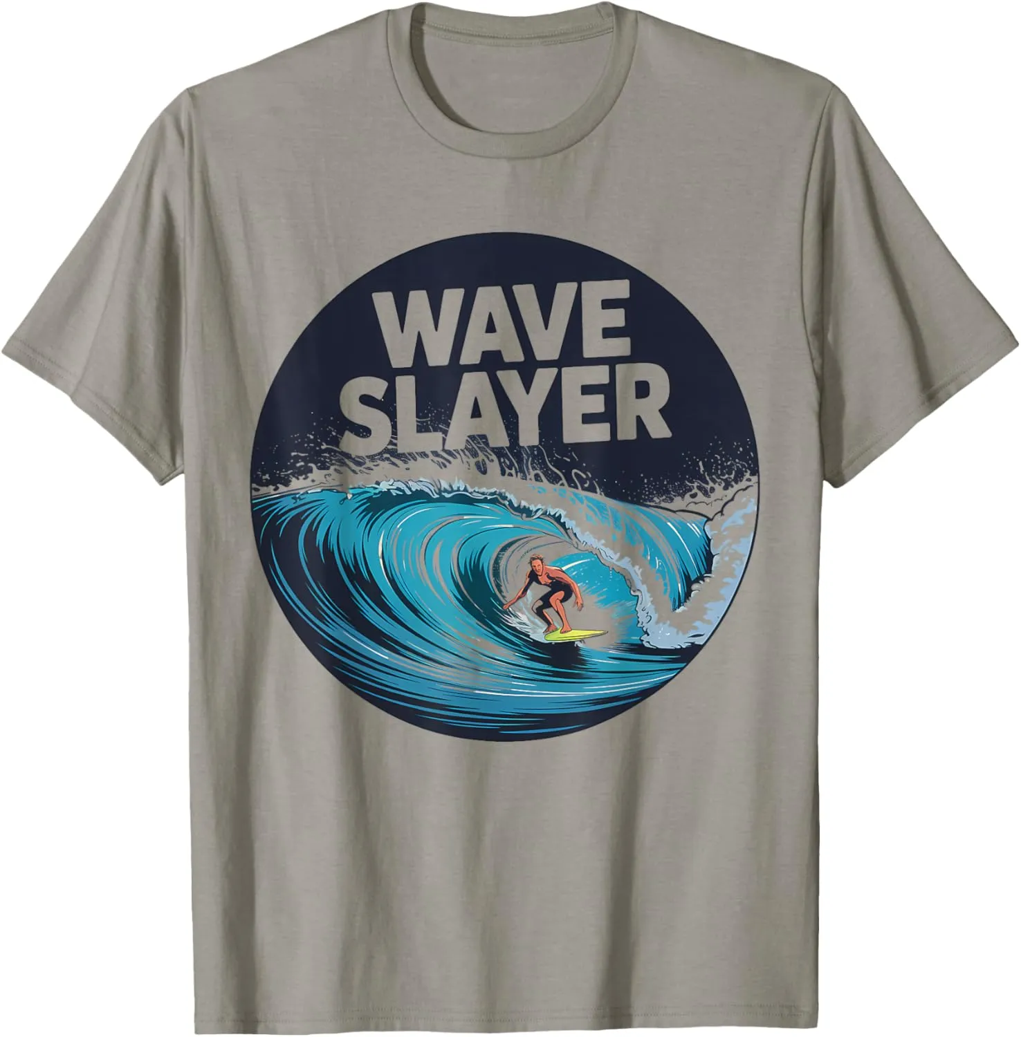 Wave Slayer  Epic Surfing Ocean Wave T-Shirt