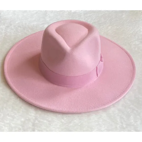 Wide Brim Bow Fedora