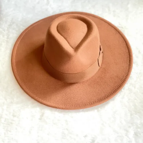 Wide Brim Bow Fedora