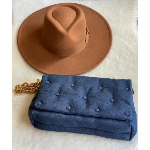 Wide Brim Bow Fedora