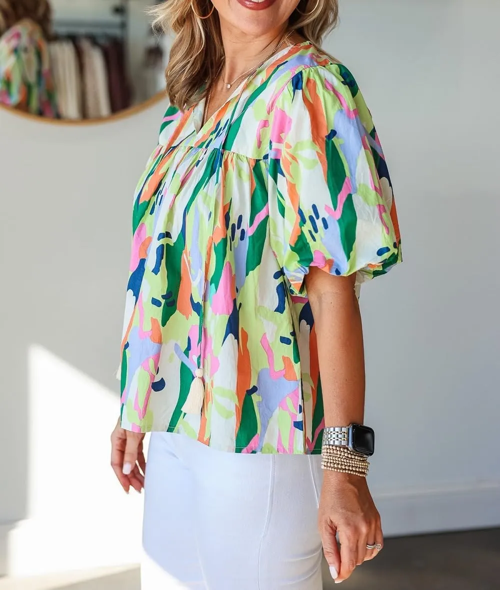 Women Floral Ruffle Short Sleeve Top Flare Shoulder Boho Babydoll T Shirts Casual Flutter Sleeves Summer Blouse