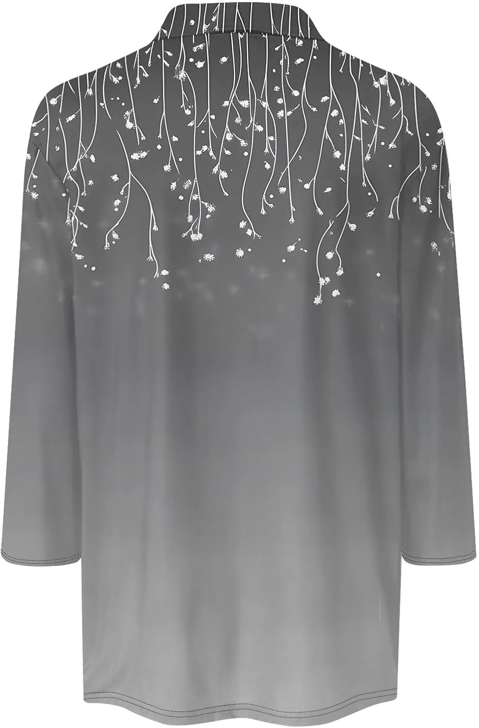 Women's Floral Embroidered V-Neck 3/4 Sleeve Casual Blouse Top Comfortable and Stylish for Everyday Wear